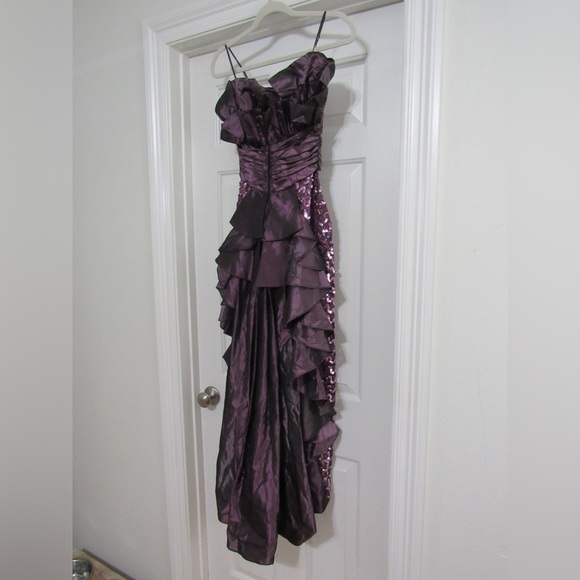 Vintage Gunne Sax Sequin Draped-Back Gown - Picture 11 of 16